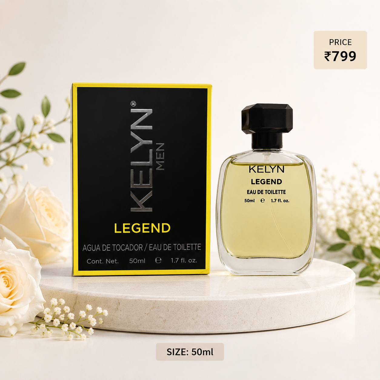 KELYN Legend Men Perfume | Long Lasting Fragrance | 50ml